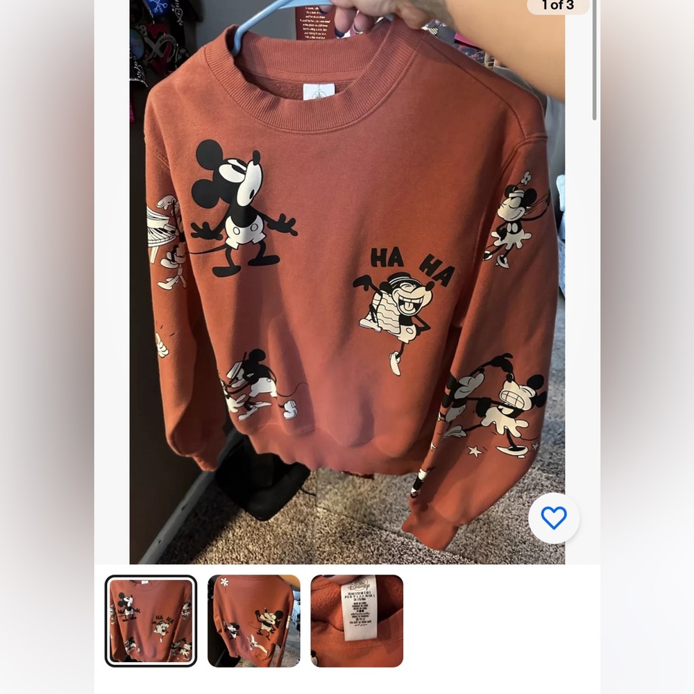 Mickey Mouse crew neck sweatshirt